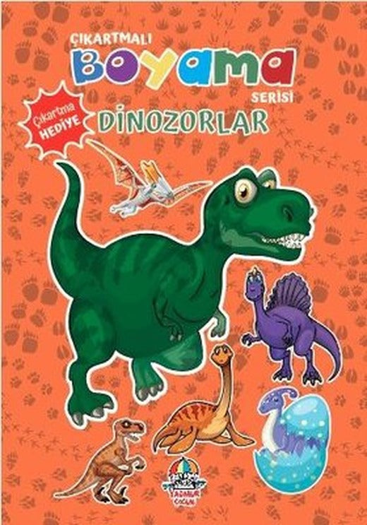 Dinozorlar - Çıkartmalı Boyama Serisi | Yağmur Çocuk