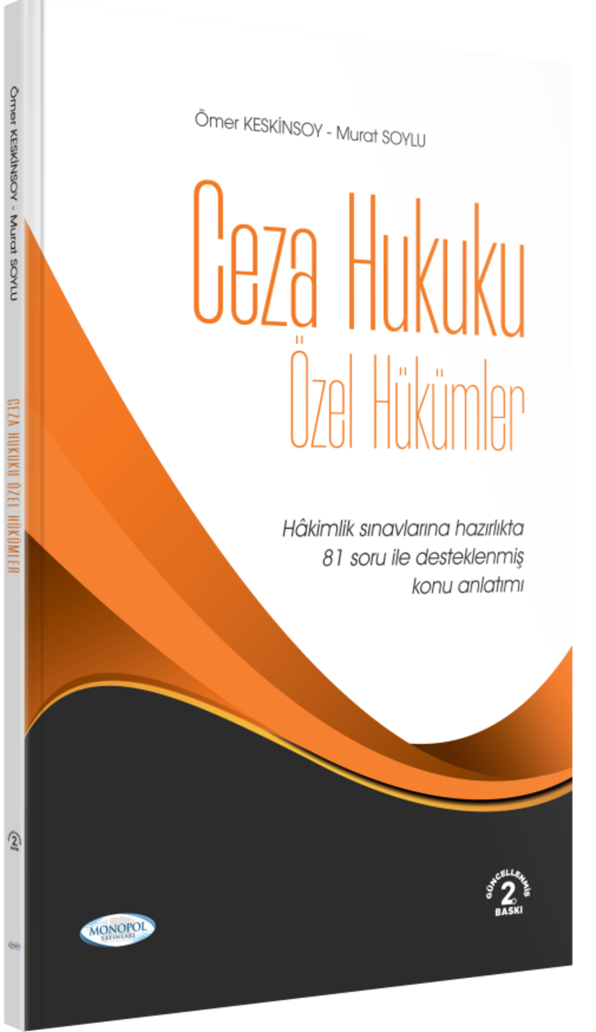 Ceza Hukuku Özel Hükümler 2. Baskı kitap kapağı