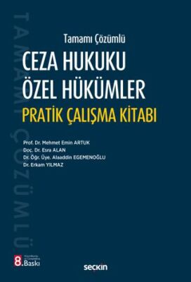 Ceza Hukuku Özel Hükümler Pratik Çalışma Kitabı - Erkam Yılmaz kitap kapağı