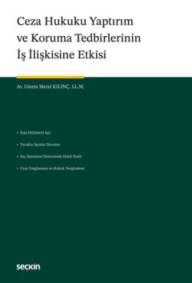 Ceza Hukuku Yaptırım ve Koruma Tedbirlerinin İş İlişkisine Etkisi - Gizem Meral Kılınç kitap kapağı