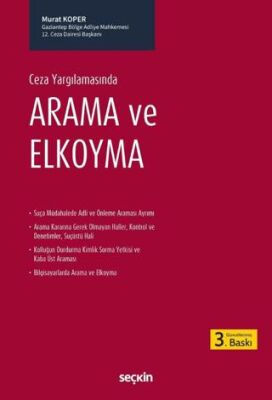 Ceza Yargılamasında Arama ve ElKoyma - Murat Koper kitap kapağı