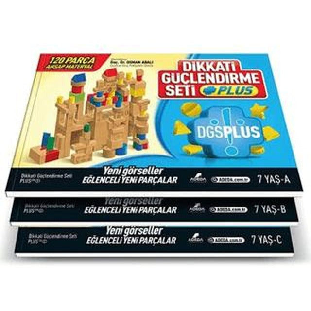 Dikkati Güçlendirme Seti Plus (3 Kitap Materyalsiz - 7 Yaş)