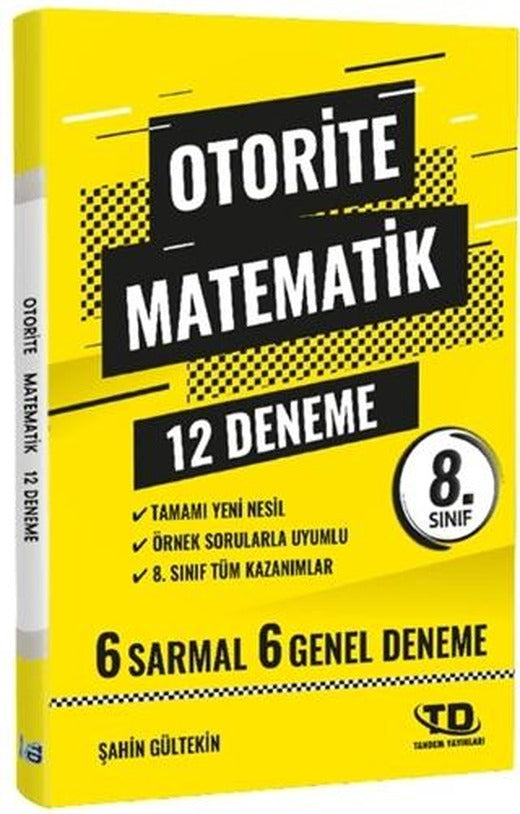 LGS Matematik 8. Sınıf 12 Deneme Otorite | Tandem Yayınları (Ciltsiz)