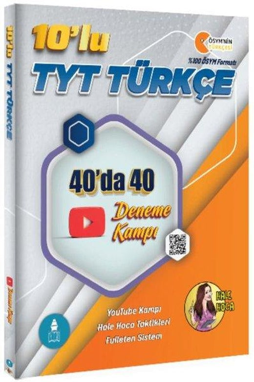 Hale Hoca 10'lu TYT Türkçe 40'ta 40 Deneme Kampı | Gezgin Türkçe (İnce Kapak)