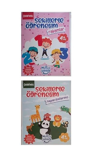 Çıkartmalı Şekillerle Öğrenelim-Hayvan Dostlarımız,Rakamlar kitap kapağı