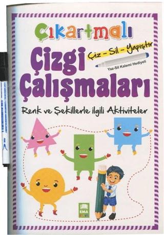 Çıkartmalı Çizgi Çalışmaları Renk ve Şekillerle İlgili Aktiviteler