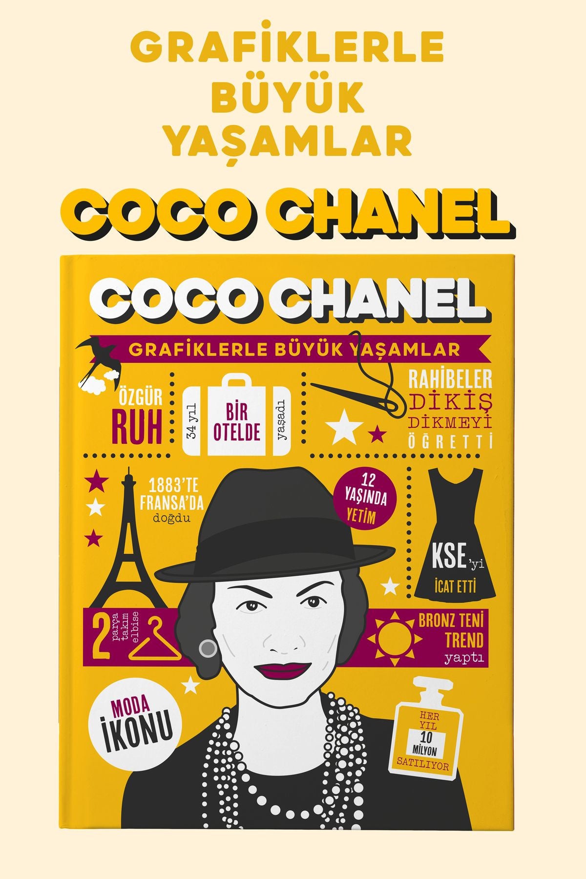 Coco Chanel Kalın Kapak kitap kapağı