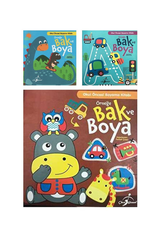 Çocuk Gezegeni 3-6 Yaş Çocuklar İçin Örneğe Bak Ve Boya Serisi 3 Kitap kitap kapağı