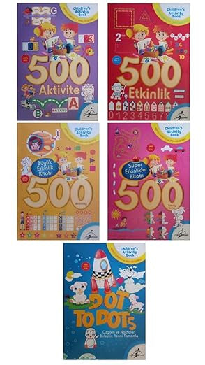 Çocuk Gezegeni 500 Serisi Etkinlik Ve Aktivite Kitapları 5 Kitap kitap kapağı