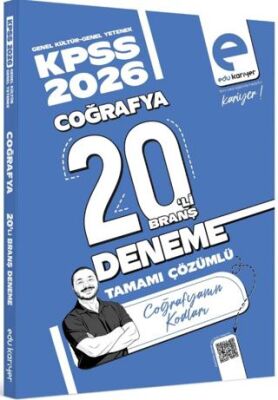 Coğrafyanın Kodları 2026 KPSS Coğrafya 20`li Branş Deneme Tamamı Çözümlü - Yunus Turan kitap kapağı