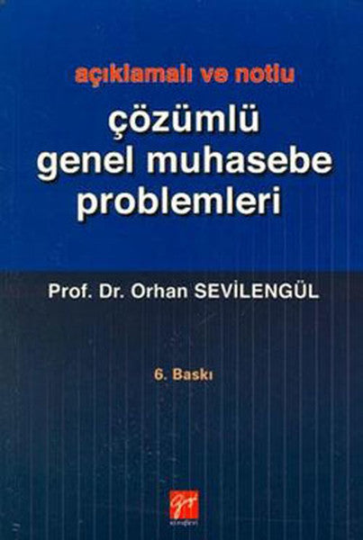 Çözümlü Genel Muhasebe Problemleri - Orhan Sevilengül kitap kapağı