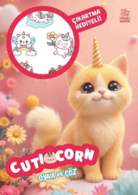 Cuticorn - Oyna ve Çöz Çıkartmalı Etkinlik Kitabı - Kolektif kitap kapağı