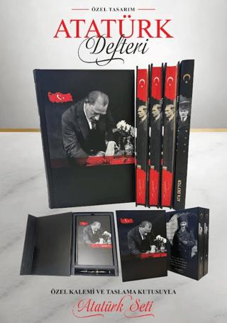 Özel Tasarım Kutulu Atatürk Defteri ve Kalem | Halk Kitabevi - Resim 1