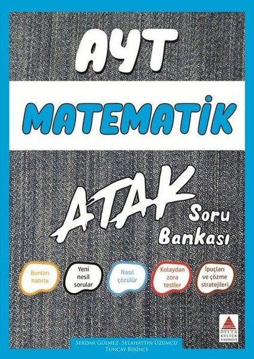 AYT Matematik Soru Bankası Atak | Delta Kültür-Eğitim (İnce Kapak)