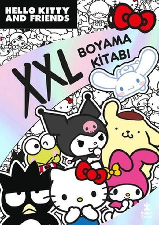 Hello Kitty and Friends XXL Boyama Kitabı | Doğan Çocuk (İnce Kapak)