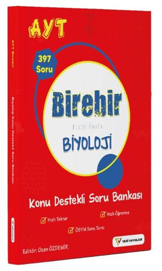 YKS AYT Birebir Etkisi Kesin Biyoloji Konu Destekli Soru Bankası