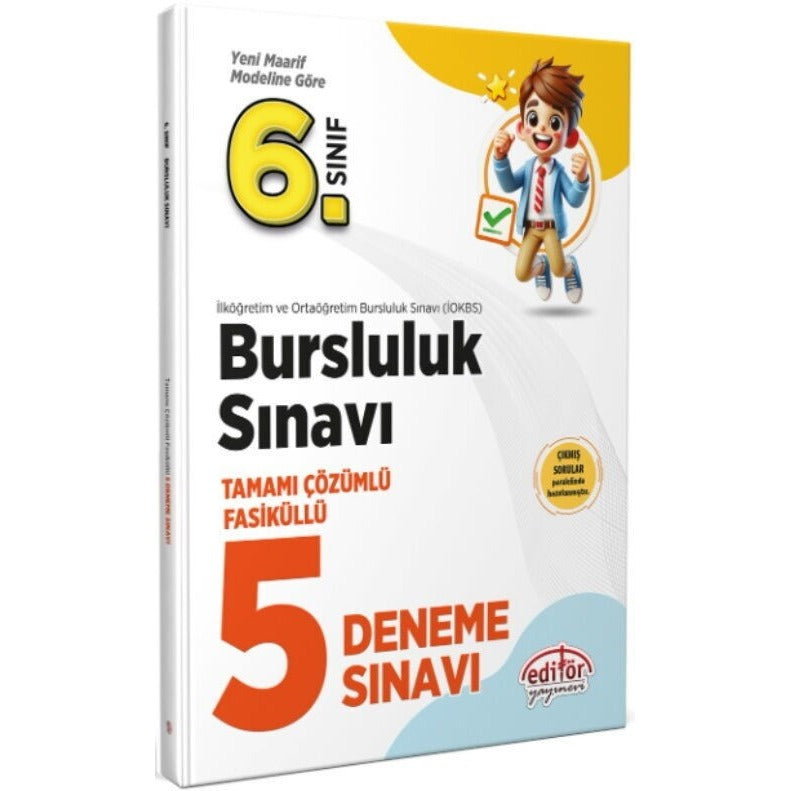 6. Sınıf Bursluluk Tamamı Çözümlü Fasiküllü 5 Deneme Sınavı