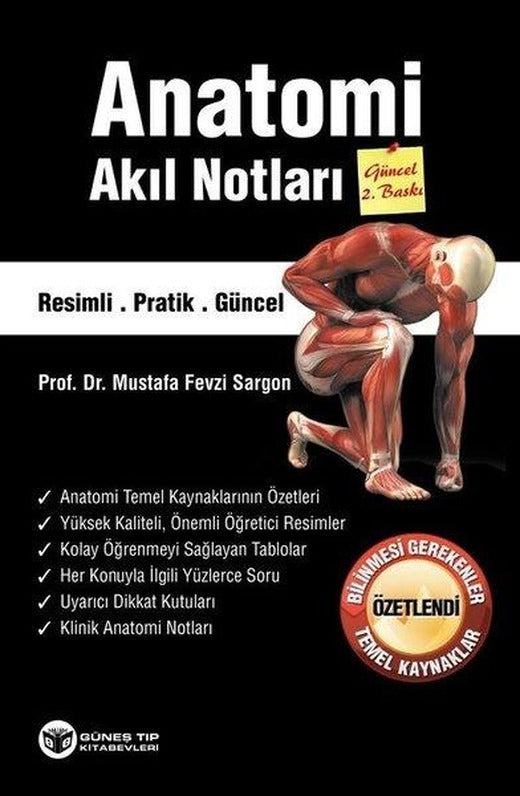 Anatomi Akıl Notları | Güneş Tıp Kitabevleri (İnce Kapak)