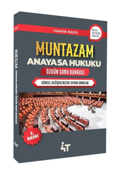 Muntazam Anayasa Hukuku Özgün Soru Bankası 4T Yayınevi - Abdullah Başol kitap kapağı