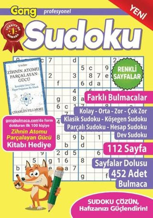 Gong Profesyonel Sudoku 15 | Maxi Yayıncılık (Ciltsiz)
