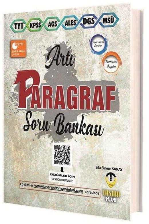 Artı Paragraf Çözümlü Soru Bankası | Tasarı Akademi (İnce Kapak)