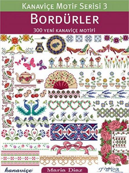 Kanaviçe Motif Serisi 3 Bordürler | Tuva Tekstil (İnce Kapak) - Resim 1