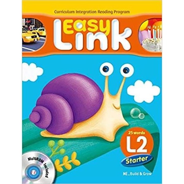 Easy Link Starter L2-With Workbook+Multirom | Build & Grow (İnce Kapak)
