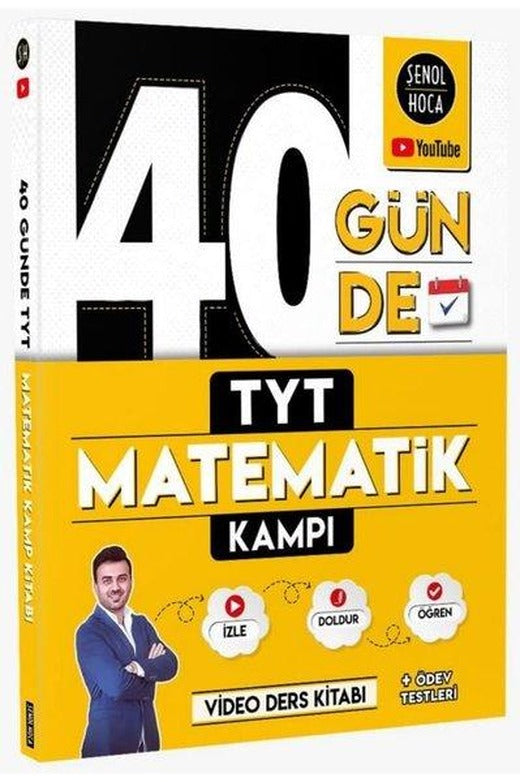 40 Günde TYT Matematik Kampı | Şenol Hoca Yayınları (İnce Kapak)