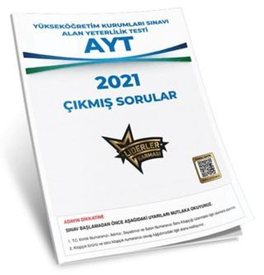 Liderler Karması AYT Çıkmış Sorular 2021 | Liderler Karması Yayınları (Ciltsiz)