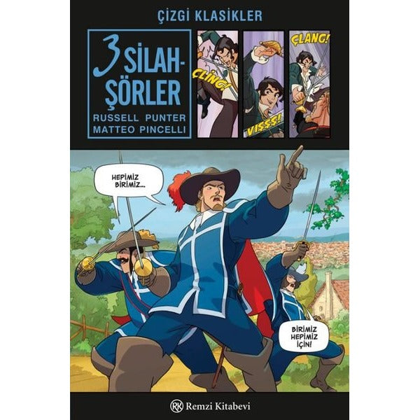Üç Silahşörler-Çizgi Klasikler | Remzi Kitabevi