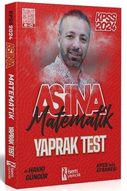 2024 KPSS Aşina Matematik Yaprak Test | İSEM Yayıncılık (İnce Kapak)
