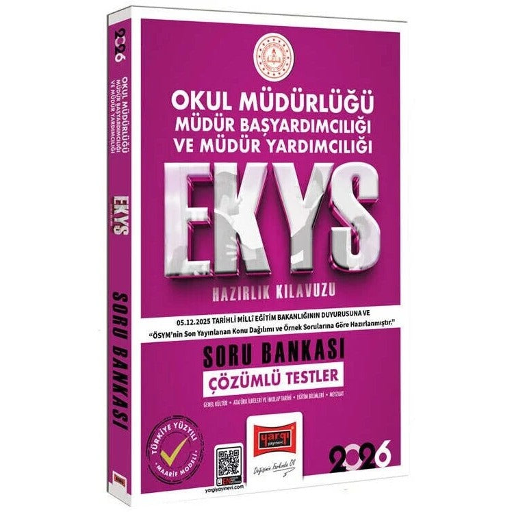 2026 EKYS Okul Müdürlüğü Müdür Başyardımcılığı ve Müdür Yardımcılığı Soru Bankası | Yargı Yayınevi (Ciltsiz)