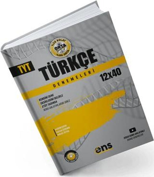 ENS Yayınları TYT Türkçe 12 x 40 Denemeleri | ENS Yayınları (Ciltsiz)