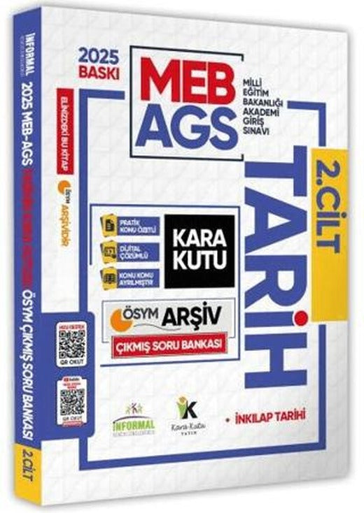 2025 MEB-AGS Tarih Kara Kutusu 2. Cilt ÖSYM Çıkmış Soru Havuzu Bankası Konu Özetli Video/PDF Çözümlü