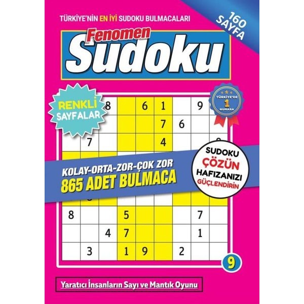 Fenomen Sudoku - 9 | Maxı Yayıncılık (İnce Kapak)