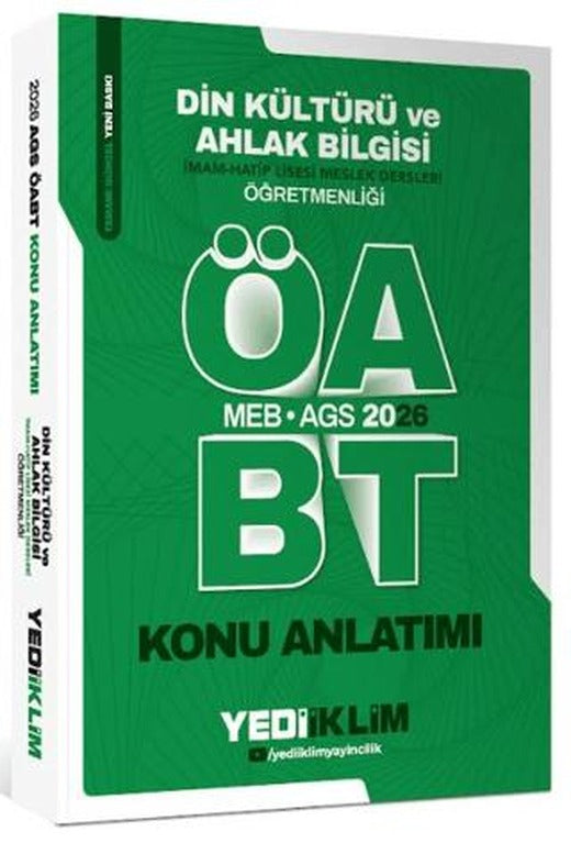 2026 MEB-AGS ÖABT Din Kültürü ve Ahlak Bilgisi Öğretmenliği Konu Anlatımı | Yediiklim Yayınları (Ciltsiz)