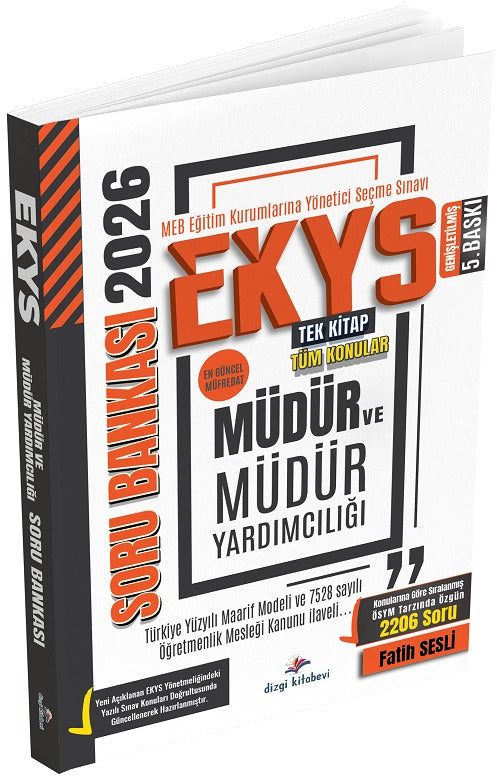 2026 MEB EKYS Müdür ve Müdür Yardımcılığı Soru Bankası | Dizgi Kitap (Ciltsiz)