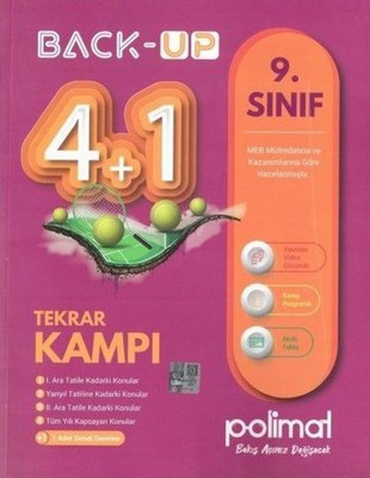 9. Sınıf Back-Up 4+1 Kamp Kitabı | Polimat Yayınları
