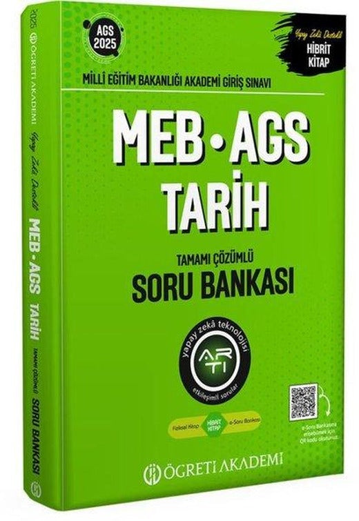 2025 MEB - AGS Tarih Tamamı Çözümlü Soru Bankası | Öğreti Akademi (İnce Kapak)
