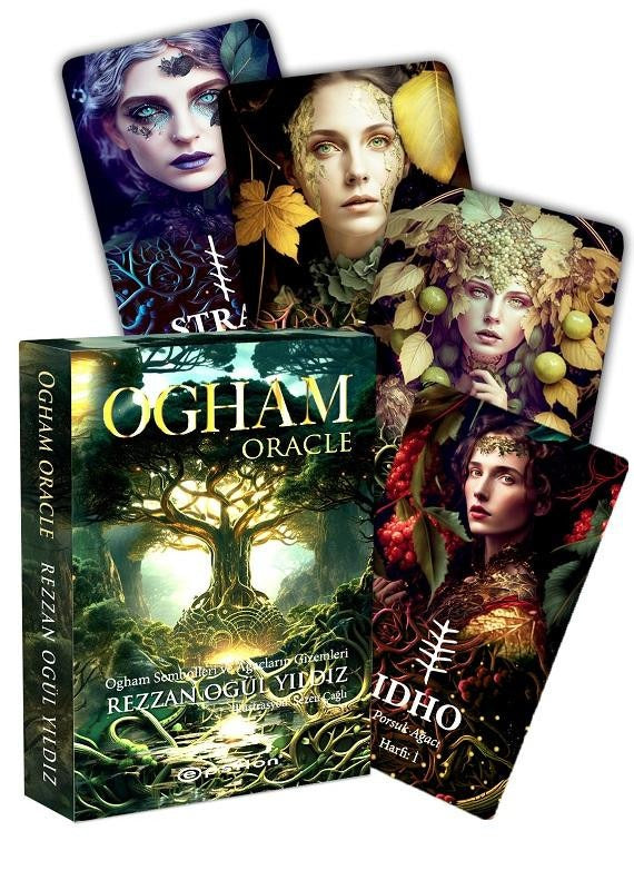 Ogham Oracle - Ogham Sembolleri ve Ağaçların Gizemleri - Kullanım Kitabı ve 25 Kart | Epsilon Yayınevi