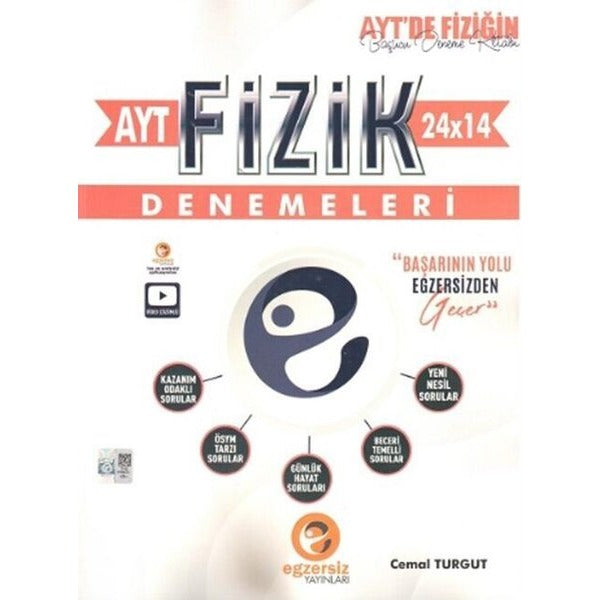 AYT Fizik 24 X 14 Denemeleri | Egzersiz Yayınları (İnce Kapak)