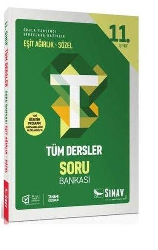 Sınav 11. Sınıf Tüm Dersler Eşit Ağırlık Sözel Soru Bankası | Sınav Dergisi Yayınları (İnce Kapak)