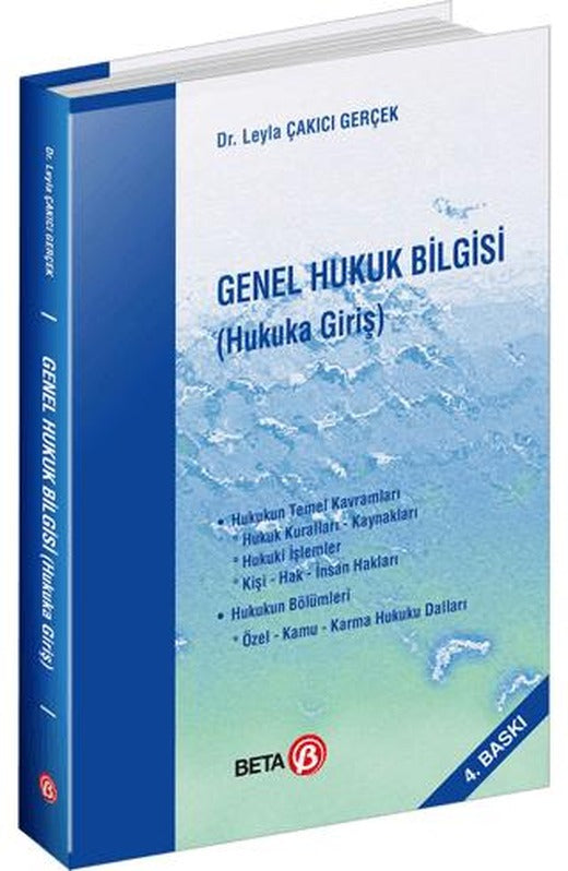 Genel Hukuk Bilgisi (Hukuka Giriş) | Beta Yayınevi (Ciltsiz)