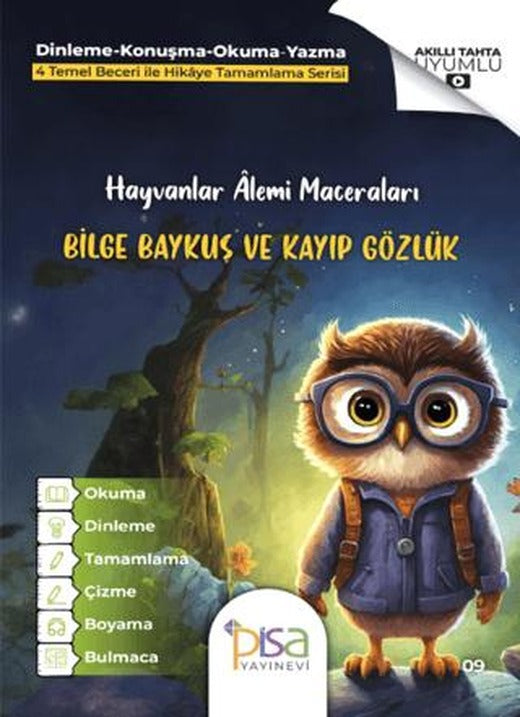 Bilge Baykuş ve Kayıp Gözlük | Pisa Yayınevi (Ciltsiz)