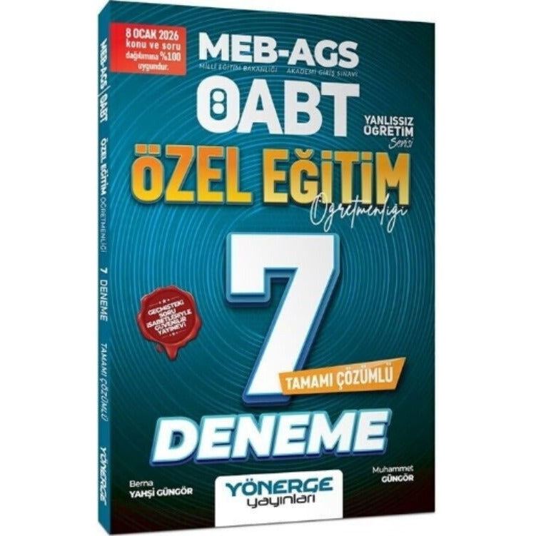ÖABT MEB-AGS Özel Eğitim Öğretmenliği 7 Deneme