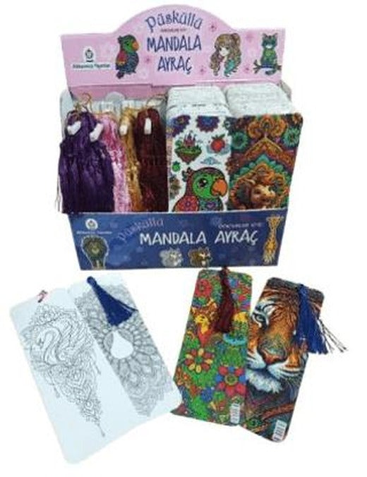 Püsküllü Mandala Ayraç Çocuklar İçin (400'lü Set) | Atlı Karınca Yayınları (Ciltsiz)