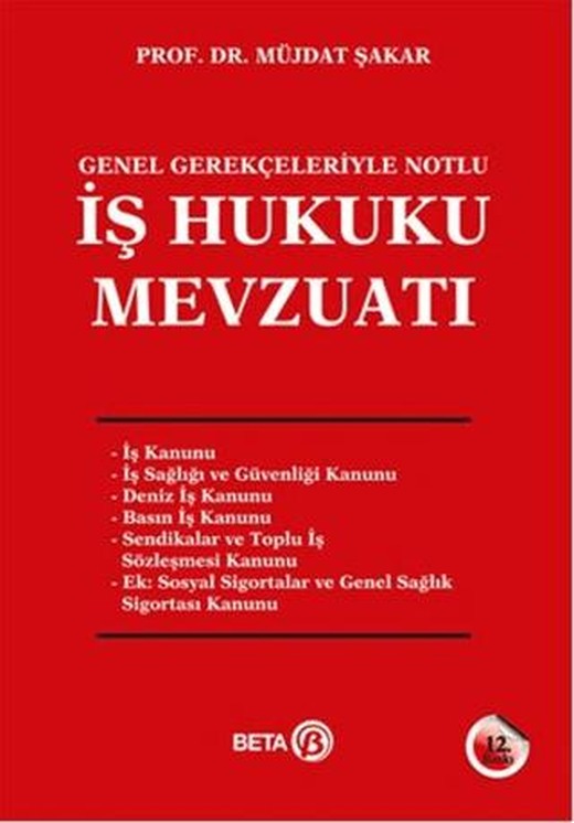 İş Hukuku Mevzuatı | Beta Yayınevi (Ciltsiz)