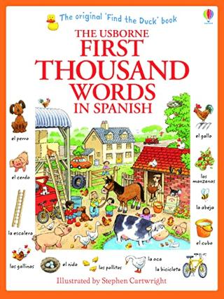 The Usborne First Thousand Words In Spanish | Usborne (Ciltsiz) - Resim 1