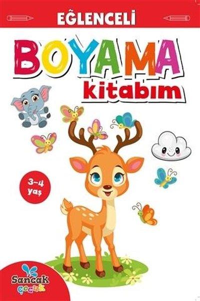 Eğlenceli Boyama Kitabım - Kırmızı Kitap | Sancak Çocuk (İnce Kapak) - Resim 1