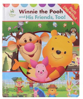 Disney Baby: First Look and Find- Winnie the Pooh and His Friends Too! | Pi Kids (Ciltli) - Resim 1